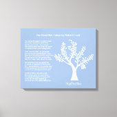 Mijn dichter Tree, de weg niet genomen, Canvas Afdruk (Voorkant)
