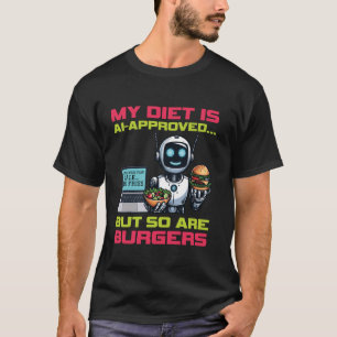 Mijn dieet is AI-goedgekeurd, maar hamburgers ook T-shirt