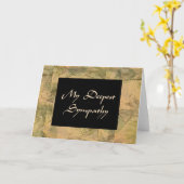 Mijn diepste medeleven kaart (Gele Bloem)