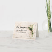 Mijn diepste medeleven Kaart (Voorkant)