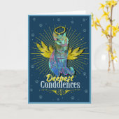 Mijn diepste medeleven voor het verlies van je kat kaart (Gele Bloem)