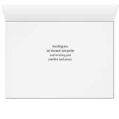 Mijn diepste sympathie voor Serene Bossen en water (Binenzijde Horizontaal (Onderkant))