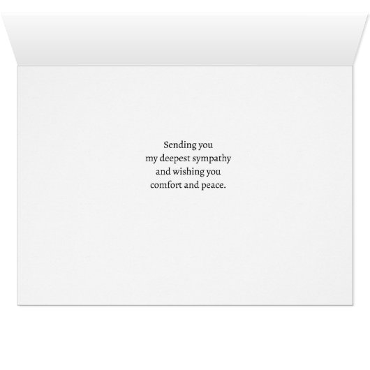 Mijn diepste sympathie voor Serene Bossen en water (Binenzijde Horizontaal (Onderkant))