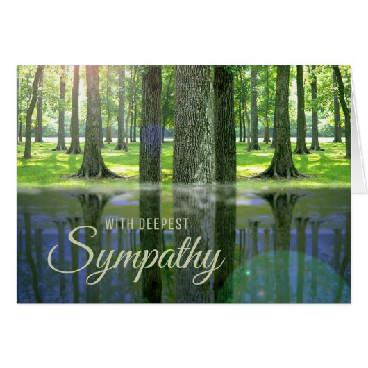 Mijn diepste sympathie voor Serene Bossen en water (Voorkant Horizontaal)