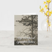 "Mijn diepste sympathieën" Funeral Sympathkaart Kaart (Gele Bloem)