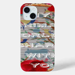 Mijn dieren wereld valentijn iPhone 15 case