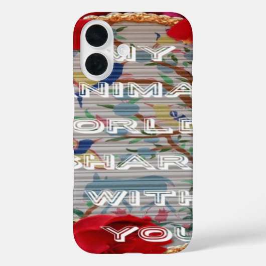 Mijn dieren wereld valentijn.png Case-Mate iPhone case (Achterkant)