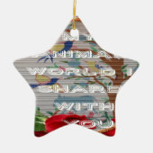 Mijn dieren wereld valentijn.png keramisch ornament (Voorkant)