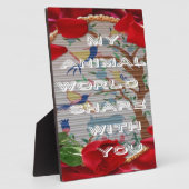 Mijn dierenwereld: prachtig boom- en vogelontwerp fotoplaat (Zijkant)