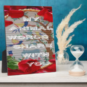 Mijn dierenwereld: prachtig boom- en vogelontwerp fotoplaat (Zijkant)