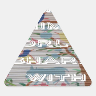 Mijn dierenwereld: prachtig boom- en vogelontwerp sticker