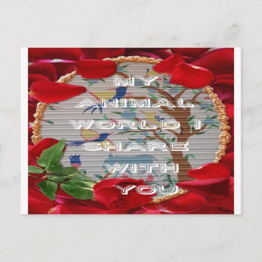 Mijn dierenwereld valentine.png feestdagenkaart (Voorkant)