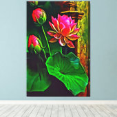 Mijn digitale kunstborstel canvas afdruk (Insitu (Houten vloer))