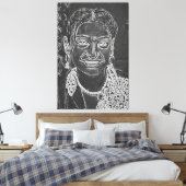 Mijn digitale kunstborstel canvas afdruk (Insitu (Slaapkamer))