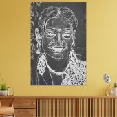 Mijn digitale kunstborstel canvas afdruk (Insitu (Woonkamer))