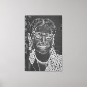 Mijn digitale kunstborstel canvas afdruk (Voorkant)
