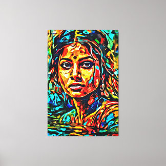 Mijn digitale kunstborstel canvas afdruk