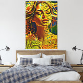 Mijn digitale kunstborstel canvas afdruk (Insitu (Slaapkamer))