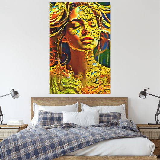 Mijn digitale kunstborstel canvas afdruk (Insitu (Slaapkamer))