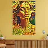 Mijn digitale kunstborstel canvas afdruk (Insitu (Woonkamer))