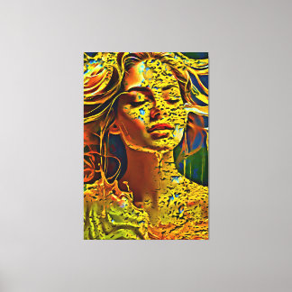 Mijn digitale kunstborstel canvas afdruk