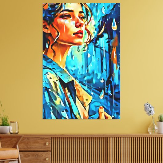 Mijn digitale kunstborstel canvas afdruk (Insitu (Woonkamer))