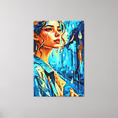 Mijn digitale kunstborstel canvas afdruk (Voorkant)