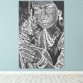 Mijn digitale kunstborstel canvas afdruk (Insitu (Houten vloer))