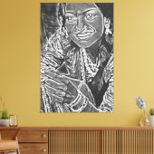 Mijn digitale kunstborstel canvas afdruk (Insitu (Woonkamer))