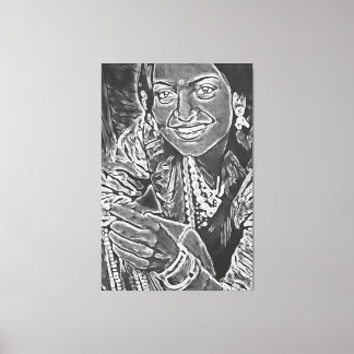 Mijn digitale kunstborstel canvas afdruk