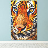 Mijn digitale kunstborstel canvas afdruk (Insitu (Houten vloer))