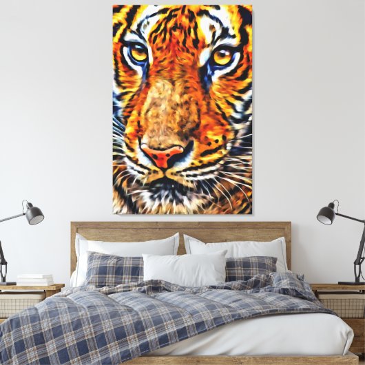 Mijn digitale kunstborstel canvas afdruk (Insitu (Slaapkamer))