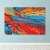 Mijn digitale kunstborstel canvas afdruk (Insitu (Houten vloer))