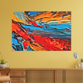 Mijn digitale kunstborstel canvas afdruk (Insitu (Woonkamer))