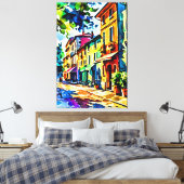 Mijn digitale kunstborstel canvas afdruk (Insitu (Slaapkamer))