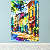 Mijn digitale kunstborstel canvas afdruk (Insitu (Houten vloer))