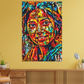 Mijn digitale kunstborstel canvas afdruk (Insitu (Woonkamer))