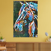 Mijn digitale kunstborstel canvas afdruk (Insitu (Woonkamer))