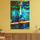 Mijn digitale kunstborstel canvas afdruk (Insitu (Woonkamer))