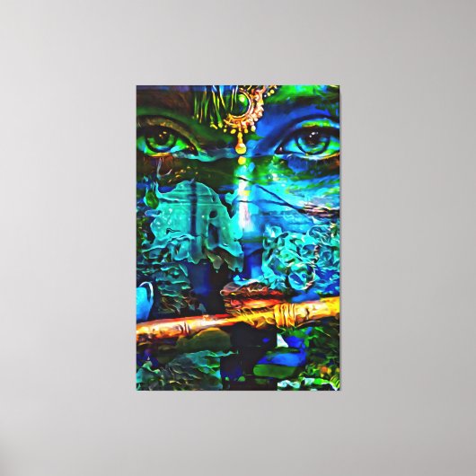 Mijn digitale kunstborstel canvas afdruk (Voorkant)