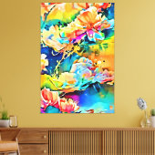 Mijn digitale kunstborstel canvas afdruk (Insitu (Woonkamer))