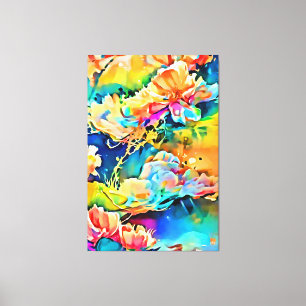 Mijn digitale kunstborstel canvas afdruk