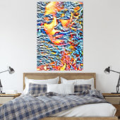 Mijn digitale kunstborstel canvas afdruk (Insitu (Slaapkamer))