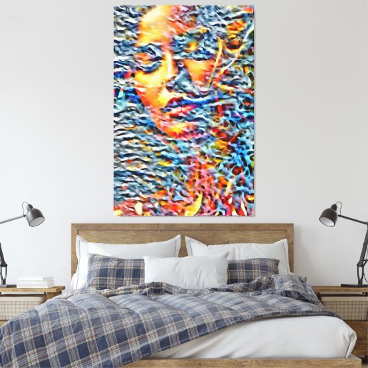 Mijn digitale kunstborstel canvas afdruk (Insitu (Slaapkamer))