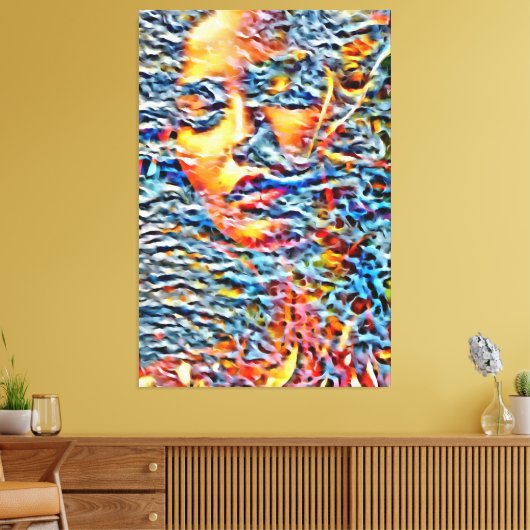 Mijn digitale kunstborstel canvas afdruk (Insitu (Woonkamer))