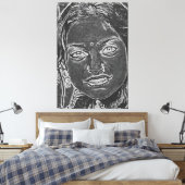 Mijn digitale kunstborstel canvas afdruk (Insitu (Slaapkamer))
