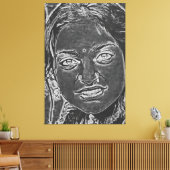 Mijn digitale kunstborstel canvas afdruk (Insitu (Woonkamer))