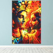 Mijn digitale kunstborstel canvas afdruk (Insitu (Houten vloer))