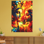 Mijn digitale kunstborstel canvas afdruk (Insitu (Woonkamer))