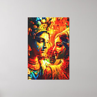 Mijn digitale kunstborstel canvas afdruk